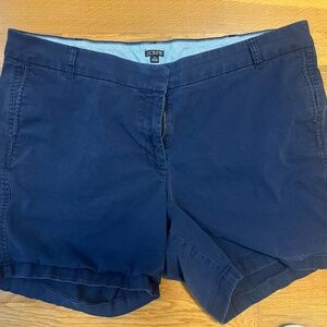 Women's J Crew 7inch Stretch Chino Short - NAVY